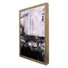 Quadro Decorativo Abstrato Black White em Moldura Caixa