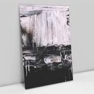 Quadro Decorativo Abstrato Black White em tela Canvas