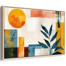 Quadro decorativo Abstrato Boho - Pintura de Folhagem Abstrata ao Sol Poente - Art Canvas Quadro decorativo Abstrato Boho - Pintura de Folhagem Abstrata ao Sol Poente - Art Canvas