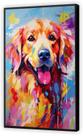 Quadro Decorativo Abstrato Cão Pet Shop Salas Tela Canvas Premium G02