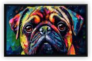Quadro Decorativo Abstrato Cão Pet Shop Salas Tela Canvas Premium G04