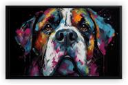 Quadro Decorativo Abstrato Cão Pet Shop Salas Tela Canvas Premium G06