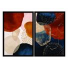Quadro Decorativo Abstrato Colorido Boho 90x60 Sala Quarto