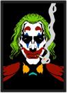 Quadro Decorativo Abstrato Coringa Super Heróis Nerd Geek Decorações Com Moldura G03