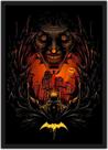 Quadro Decorativo Abstrato Coringa Super Heróis Nerd Geek Decorações Com Moldura G04