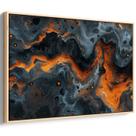 Quadro decorativo Abstrato - Fluxo de Lava Ardente - Art Canvas
