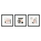 Quadro Decorativo Abstrato Geométrico Preto Nude Quarto Sala Quadro Decorativo Abstrato Geométrico Preto Nude Quarto Sala