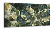 Quadro Decorativo Abstrato Geometrico Tons verde 130x60 em Tecido Canvas Quadro Decorativo Abstrato Geometrico Tons verde 130x60 em Tecido Canvas