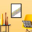 Quadro Decorativo Abstrato Linhas Formatos I