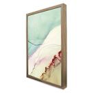 Quadro Decorativo Abstrato Mármore Azul Simples em Moldura Caixa Quadro Decorativo Abstrato Mármore Azul Simples em Moldura Caixa