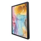 Quadro Decorativo Abstrato Mármore Lux Colors em Moldura Caixa