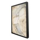 Quadro Decorativo Abstrato Mármore Luxo em Moldura Caixa