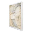 Quadro Decorativo Abstrato Mármore Luxo em Moldura Caixa