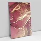 Quadro Decorativo Abstrato Mármore Rosa Perolado em tela Canvas