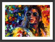 Quadro Decorativo Abstrato Michael Jackson Salas Quartos Decorações Com Moldura