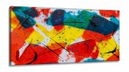 Quadro Decorativo Abstrato Multi Color em Tecido Canvas 130x60 cm Quadro Decorativo Abstrato Multi Color em Tecido Canvas 130x60 cm