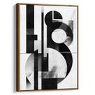 Quadro decorativo Abstrato Preto e Branco - Geometria em Equilíbrio Dinâmico - Art Canvas Quadro decorativo Abstrato Preto e Branco - Geometria em Equilíbrio Dinâmico - Art Canvas