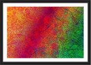 Quadro Decorativo Abstrato Recepção Escritórios Salas Decoração Interiores