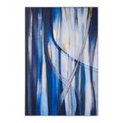 Quadro Decorativo Abstrato Tons Azuis Translucido