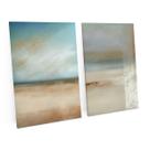 Quadro Decorativo Abstrato Tons Suaves Moderno Kit 2 Telas - Bimper