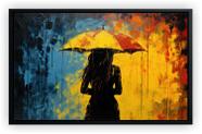 Quadro Decorativo Abstrato Umbrela Escritórios Salas Tela Canvas Premium GG