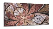 Quadro Decorativo Abstrato Vitral Rosê Mosaico 130x60 em Tecido Canvas Quadro Decorativo Abstrato Vitral Rosê Mosaico 130x60 em Tecido Canvas