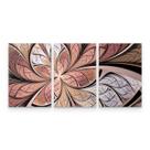 Quadro Decorativo Abstrato Vitral Rosê Mosaico