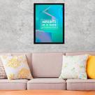 Quadro Decorativo Acredite Em Si Mesmo 45x34cm Quadro Decorativo Acredite Em Si Mesmo 45x34cm