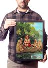 Quadro Decorativo Adi Shankara Arte Guru Indiano Hindu