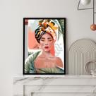 Quadro Decorativo África Zuri Moldura Preta
