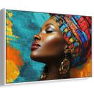 Quadro decorativo Africano Beleza e Cores da Ancestralidade - Art Canvas