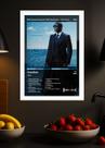Quadro Decorativo Akon Freedom (Dark) Com Vidro Branca Tamanho:21cm x 30cm (A4)