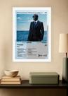 Quadro Decorativo Akon Freedom (Light) Com Vidro Branca Tamanho:21cm x 30cm (A4)