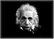 Quadro Decorativo Albert Einstein Físico Decorações Com Moldura