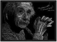 Quadro Decorativo Albert Einstein Físico Decorações Com Moldura
