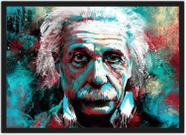 Quadro Decorativo Albert Einstein Físico Decorações Com Moldura
