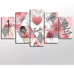 Quadro Decorativo Amor Familia Gratidão Fé Religioso U2