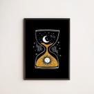 Quadro Decorativo Ampulheta Universo 45x34cm - com vidro Quadro Decorativo Ampulheta Universo 45x34cm - com vidro