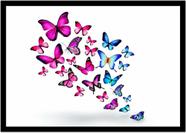 Quadro Decorativo Animais Borboleta Cores Paisagem Natureza Com Moldura RC103 Quadro Decorativo Animais Borboleta Cores Paisagem Natureza Com Moldura RC103