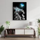 Quadro Decorativo Animal Leão 001 Moldura em Madeira 60x80cm
