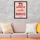Quadro Decorativo Aprecie Cada Momento 45x34cm Quadro Decorativo Aprecie Cada Momento 45x34cm
