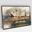 Quadro Decorativo Aquarela Artística em tela Canvas Quadro Decorativo Aquarela Artística em tela Canvas
