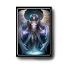 Quadro Decorativo Arcanjo Metatron com Moldura E Acetato Tamanho A3