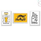 quadro decorativo área gourmet churrasco cerveja chope