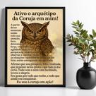 Quadro Decorativo Arquétipo Coruja Ativação 33x24cm - com vidro Quadro Decorativo Arquétipo Coruja Ativação 33x24cm - com vidro
