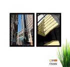 Quadro Decorativo Arquitetura 2 peças de 40x60 com Moldura