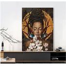 Quadro decorativo Arte abstrata mulher colorido moderno árvore videira borboleta flor africano Quadro decorativo Arte abstrata mulher colorido moderno árvore videira borboleta flor africano