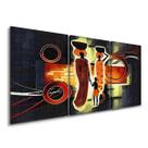 Quadro Decorativo Arte Africana Cultural para Sala Abstrato