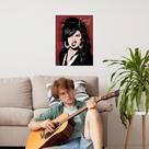 Quadro Decorativo Arte Amy Winehouse 24x18cm