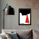 Quadro Decorativo Arte Bauhaus - Julgamento 33x24cm - com vidro